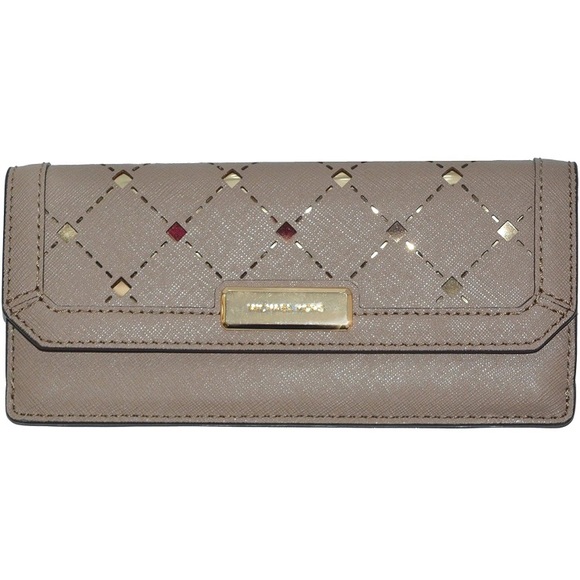 Michael Kors Jamey Flap Leather Slim Wallet